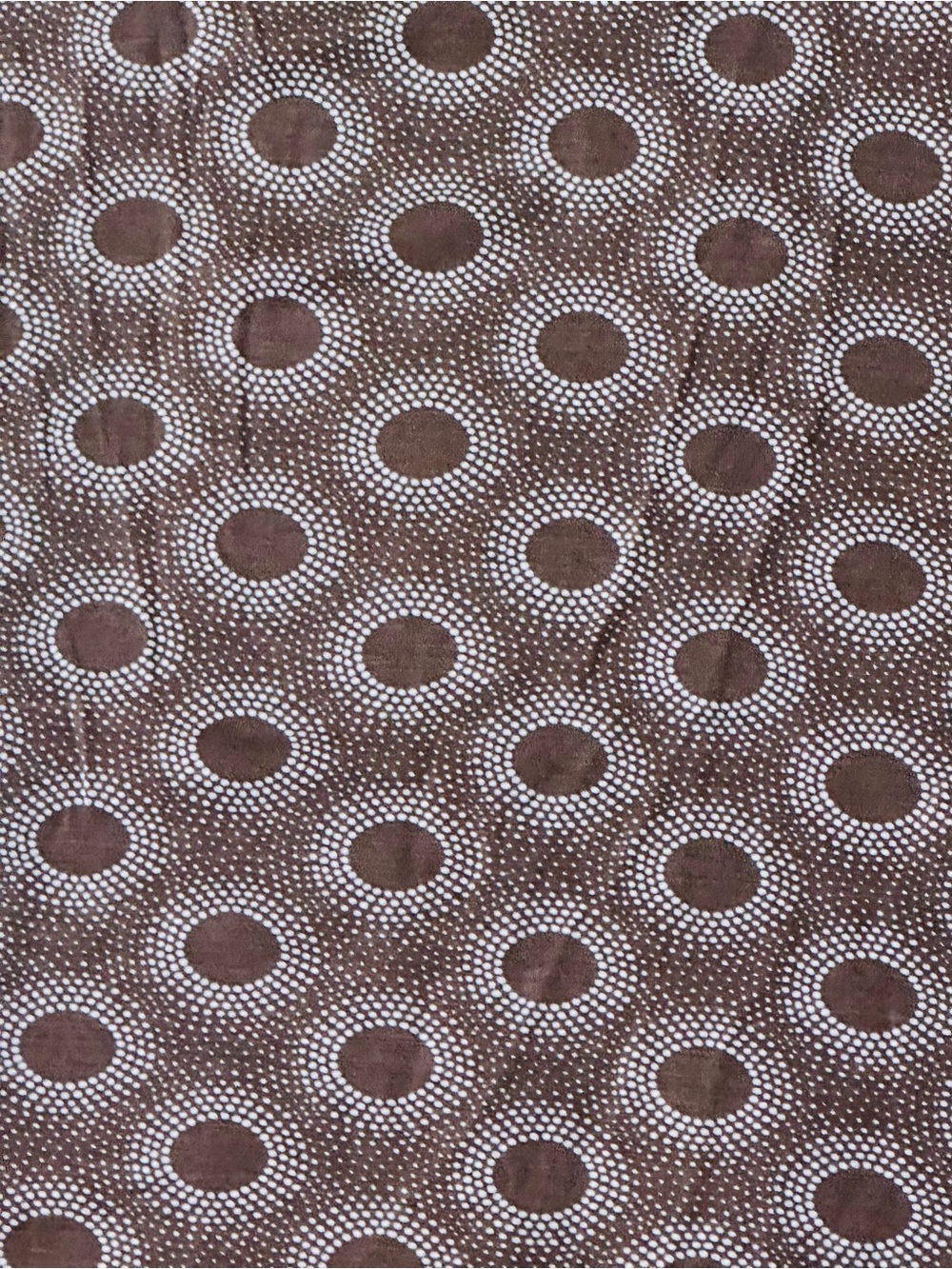 Boden Brown Geometric Faux Wrap Jersey Dress 8R 3/4 length sleeves V Neck Casual - Picture 7 of 9
